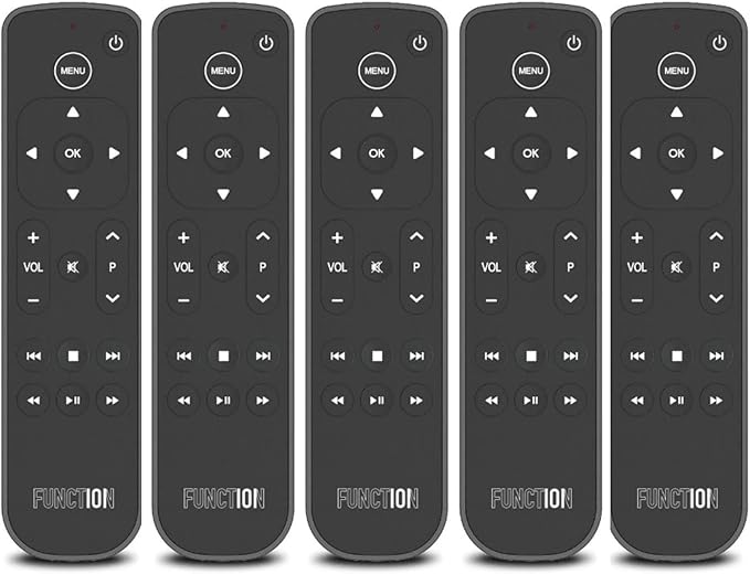 Function101 Pack of 5 Bluetooth Button Remotes for Apple TV/Apple TV 4K - Replacement Apple TV Remote (IR - BLE) No Voice Support