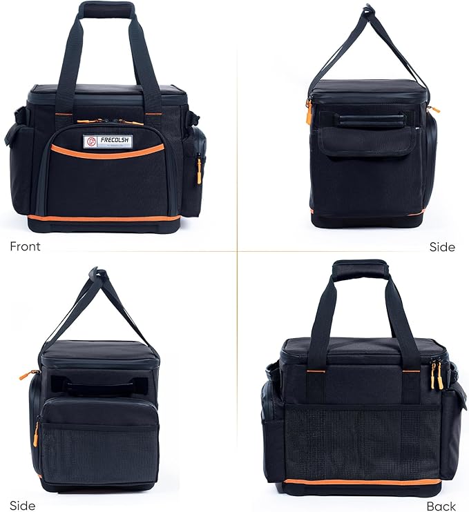 FRECOLSH Travel Carrying Case Compatible with Jackery Explorer 1000, Portable Power Station Storage Case with Water- proof Bottom and Pocket for Jackery Accessories Solar Generator Storage Bag Only