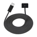 ZeitNah Upgraded USB-C to Magnetic Charging Cable for MacBook Pro/Air (2021-2025), 140W Fast Charging, 6.6ft Braided Replacement Power Cord for MacBook Charger, Black
