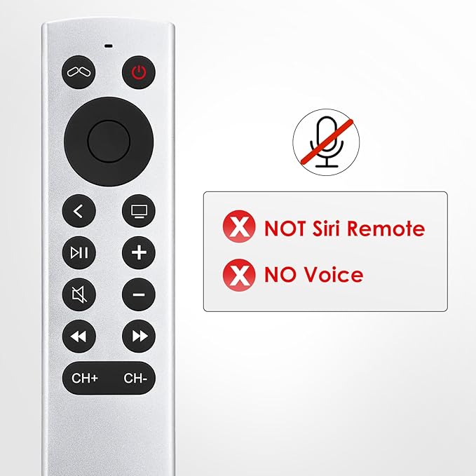 Replacement for Apple-TV-4K-Remote, Remote Control for Apple TV 4K/HD (NOT Siri and Voice)
