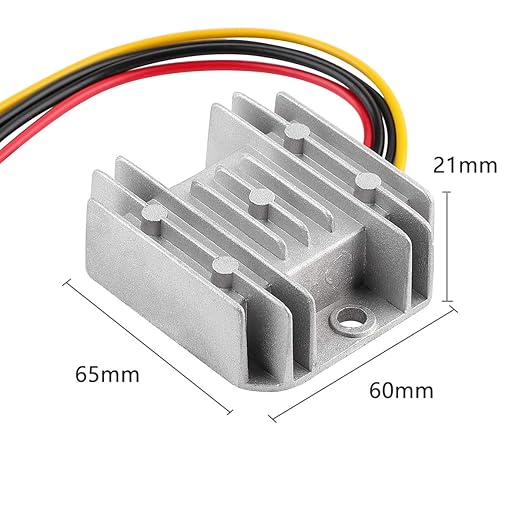 DC Voltage Reducer DC 24V Step Down to 12V 10A 120W Voltage Regulator Power Converter Waterproof Module Transformer for Golf Cart Club Car