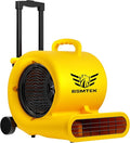 BSMTEK 2500-5000 CFM 1HP Air Mover Blower Fan, Floor Blower Dryer, 3 Speeds, 4 Adjustable Angles, Handle Wheelkit, 15Ft Long Cord Portable, Stackable - 2026 Upgraded