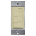 TOPGREENER Kalide Combo Dimmer Switch with 3-Speed Fan Control, Light and Fan Combination Switch, Single Pole, 2.5A, 200W LED/CFL, Neutral Wire Not Required, TGDSFS3-I, Ivory