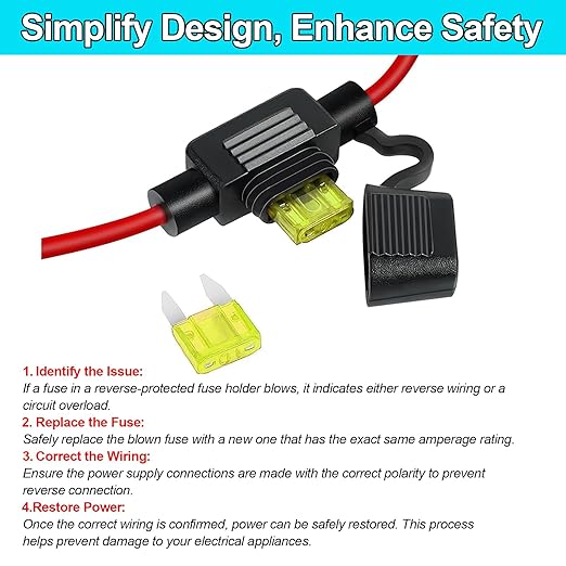 30A 360W DC 36V/48V to 12V Voltage Converter with Fuse - Waterproof Step Down Regulator Buck Reducer Power Transformer for Golf Cart - DC 36V/48V to 12V 30A
