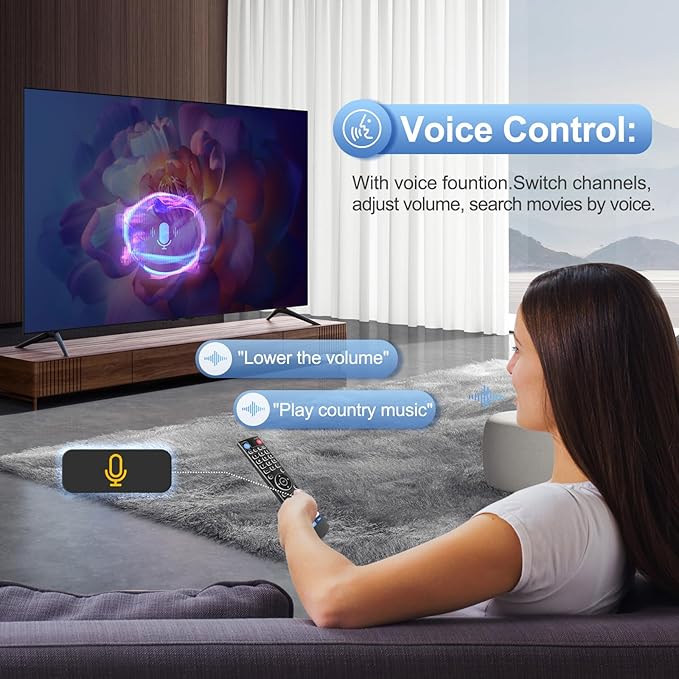 Backlight Voice Remote Control Replacement Compatible for vSeeBox V5 Pro,3 Pro, V3 Plus,V1,V1 Pro,V2,V2 Pro, V1 Max,Elite,Max