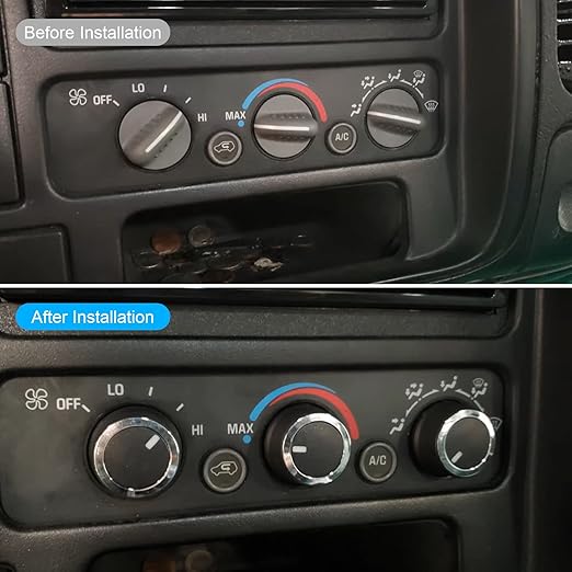 84141127 AC Temperature Control Knob Fit for Chevrolet Express 2008-2021, Fit for GMC Savana 2008-2017, 84793085 3pcs