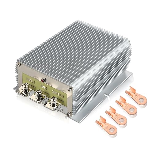 HUGEBO 60A 720W Voltage Converter Reducer 48V/36V to 12V,Converter Voltage Regulator,Waterproof Power Transformer for Golf Cart & Truck