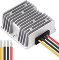 Cllena DC 9V-40V to 24V 6A Automatic Buck Boost Converter Step Down/Up Regulator Voltage Reducer Converter Waterproof Regulated DC Power Supply for Golf Cart Club Car LED Light