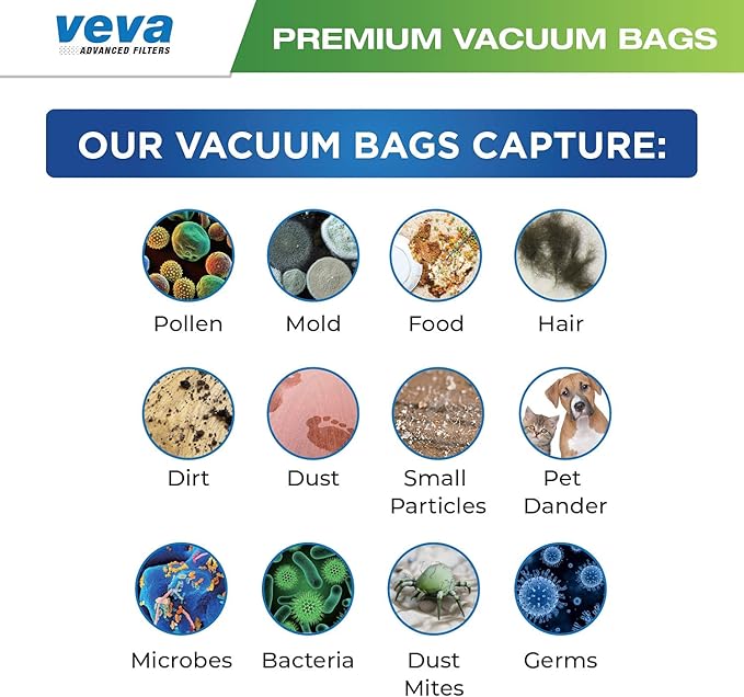 40 Pack Type BB Vacuum Bags for Oreck Handheld Canister Vacuum PKBB12DW, BB180, BB280, BB850, BB870, BB880, BB900, BB1000, BB1100, BB1200, CC1600