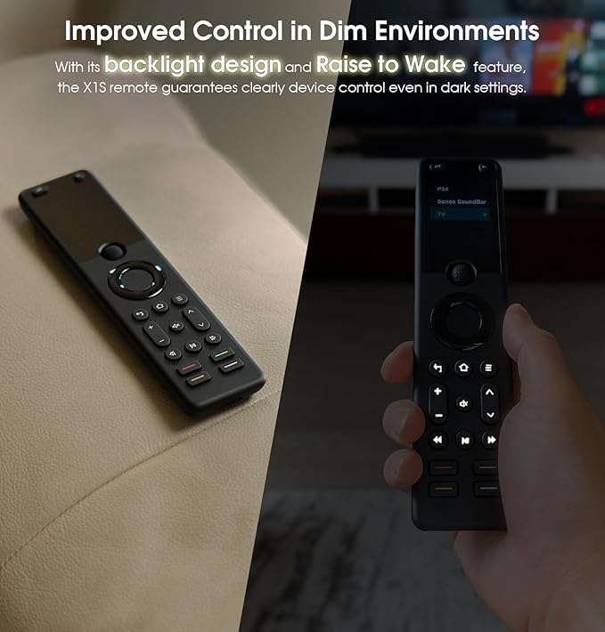 SofaBaton X1S Universal Remote Control with Hub, Improved Scroll, Smart Remote All in One with Customize One Touch Activities, Compatible with IR/Bluetooth/WiFi Devices