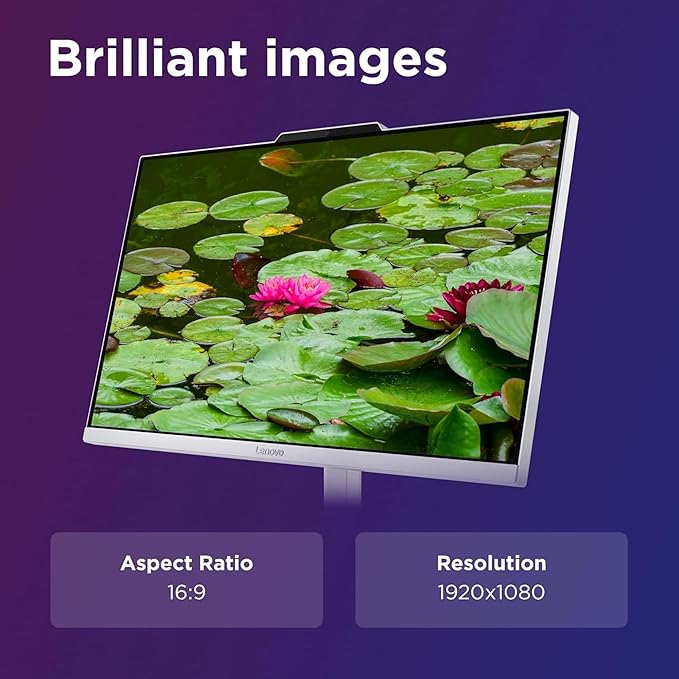 Lenovo 24" FHD All-in-One Desktop Computer - 16GB RAM - 512GB SSD - Intel 13th 8 Cores i3 CPU (Beat 11th i5) - Keyboard and Mouse - Windows 11 - Lifetime Office 365 for The Web