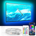 KANTUTOE TV Lights Behind, 19.68ft LED Lights for 55-85 Inch TV, RGB TV Backlight, Music Sync Bluetooth APP and Remote Control Strip Lights USB Powered for Bedroom Gaming Room Decor