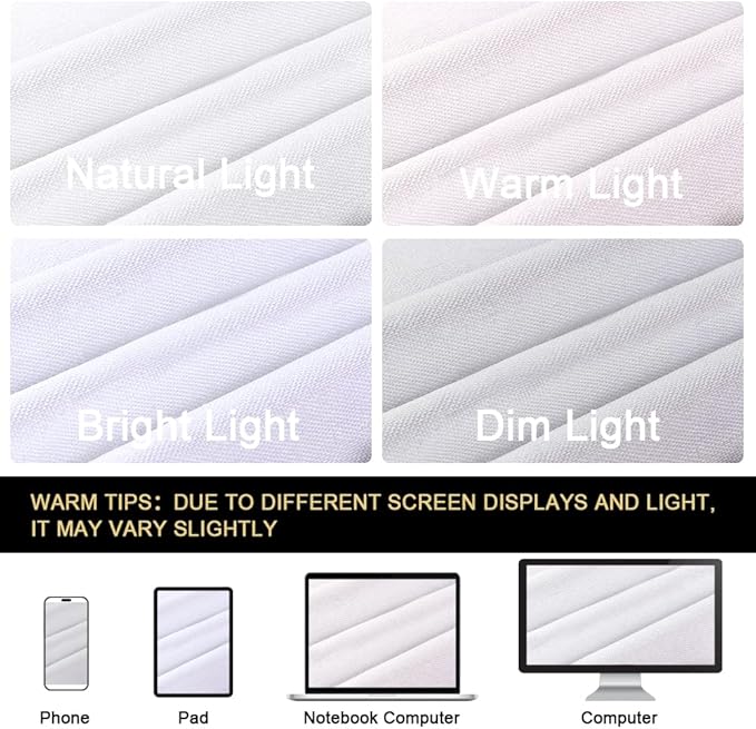 PrinceDeco Blackout Curtains 84 inch Length 2 Panels Set 100% Blackout Curtains for Bedroom Living Room Linen Textured Curtains with White Liner Grommet Room Darkening Curtains, Pure White,W42 X L84