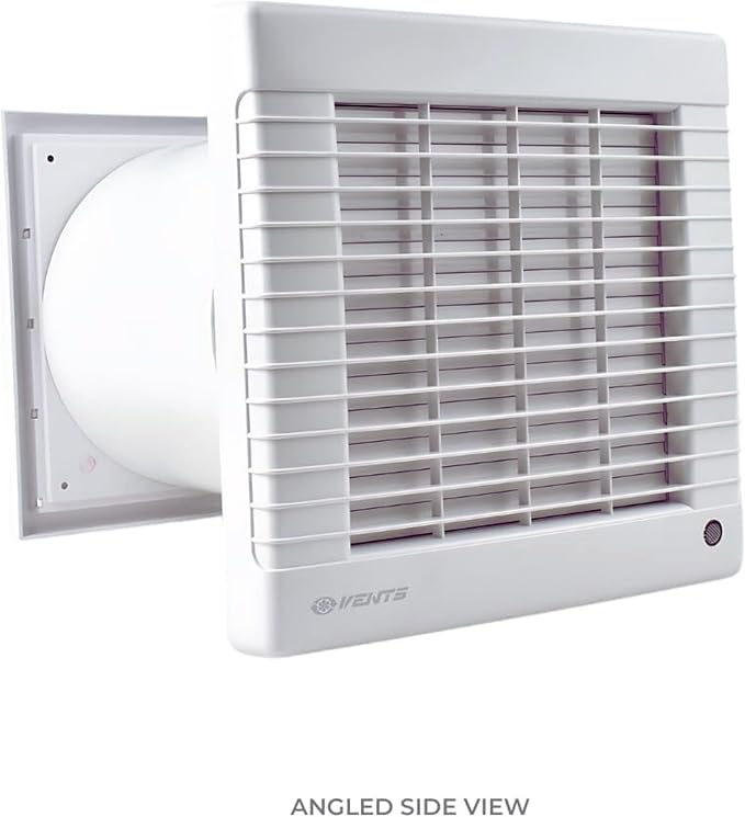 VENTS-US GK 150 MA - Easy to Install 6" Through The Wall Exhaust Fan with 176 CFM - Built to Remove Moisture, Harmful Fumes, Vapors, Odors, Humidity, and Common Indoor Air Contaminants