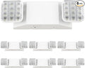 Sunco 6 Pack LED Emergency Lights for Business, Commercial Lighting, Power Outages, Offices, with Backup Battery (90 Minutes), Wall Mount, Hard Wired, 120-277V, Fire Resistant (94V-0) UL