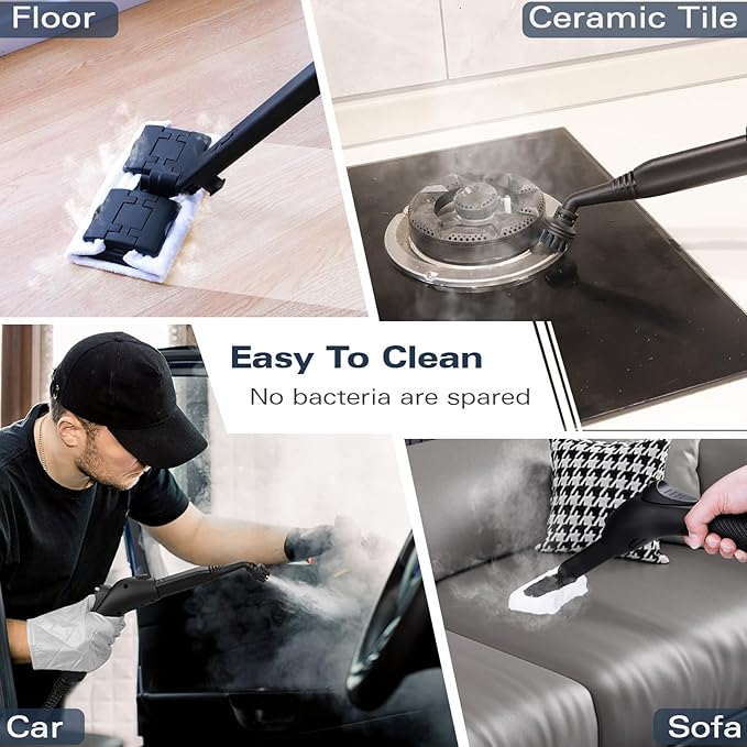 Waitbird Steam Cleaner, Steam Cleaner For Home, Handheld Steamer For Cleaning With 21 Accessories, 248 °F High Temperature, Suitable for Grout, Floor. Sofas, Upholstery, Toys