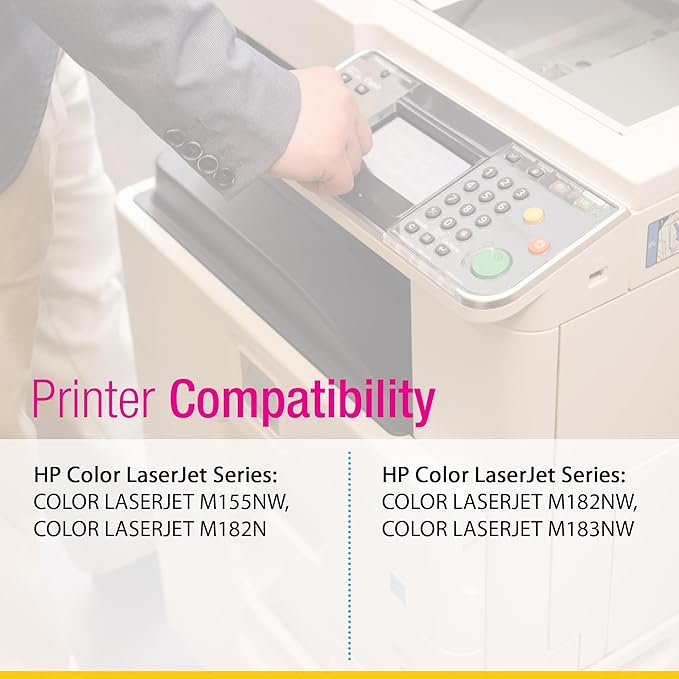 CS Replacement Compatible with HP M183FW Toner Cartridge W2313A to use with M155NWM182N M182NW (Magenta, 1-Pack)