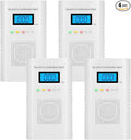 Lunarlipes 4 Packs Plug in Carbon Monoxide Detector, Gas and Carbon Monoxide Detector, Natural Gas Detectors for Home/Apartment/RV/Camping, with Battery Backup