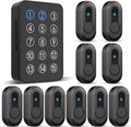 Wireless Emergency Call Button System - 500 Ft Range Caregiver Pager with LED Display, 10 Waterproof Alert Buttons & 1 Receiver for Elderly, Patients, Disabled at Home, Hospital, Clinic