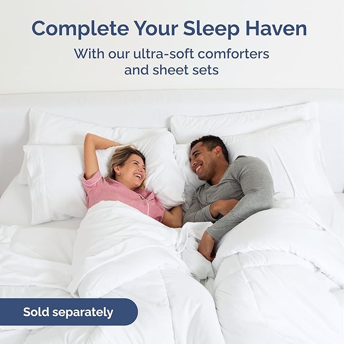 Wrap Around Dust Ruffle Bed Skirt - Navy Blue - Twin/Twin XL Size Beds with 21 Inch Drop - Elastic Strap - Adjustable Pleated Bedskirt with Brushed Fabric and Wrinkle Free - Women, Men, Kids & Teens