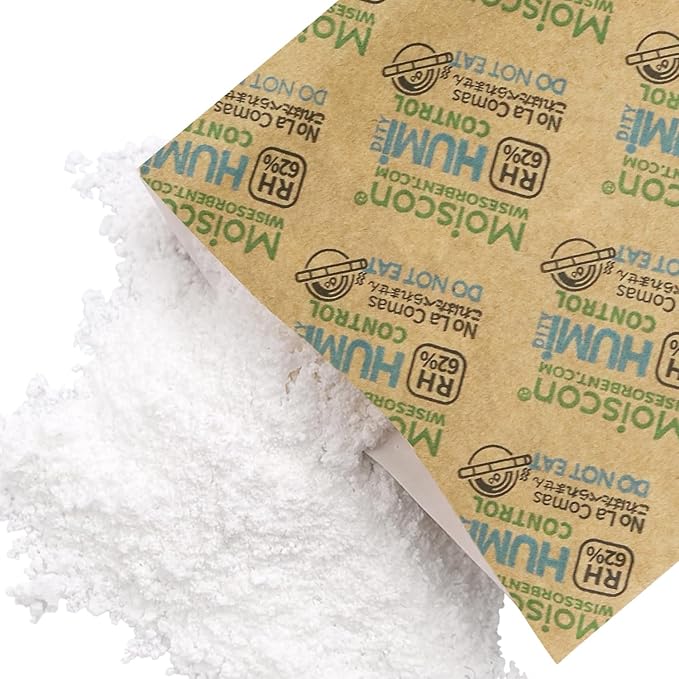 Wisesorb 62% Two-Way Humidity Control Packs, 67 Gram 20 Pack for Storing 1 lb, Size 67 Moisture Control Packets Individually Wrapped, Humidifier Packs for Storage Containers
