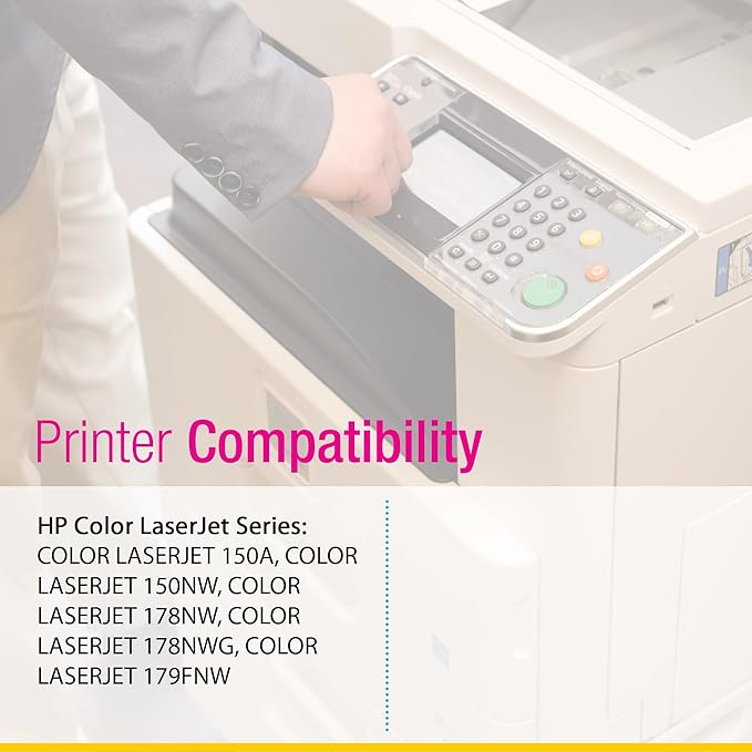 CS Replacement Compatible with HP 179FNW Toner Cartridge W2060A W2061A W2063A W2062A to use with 150NW 178NW 178NWG (4-Color Set)