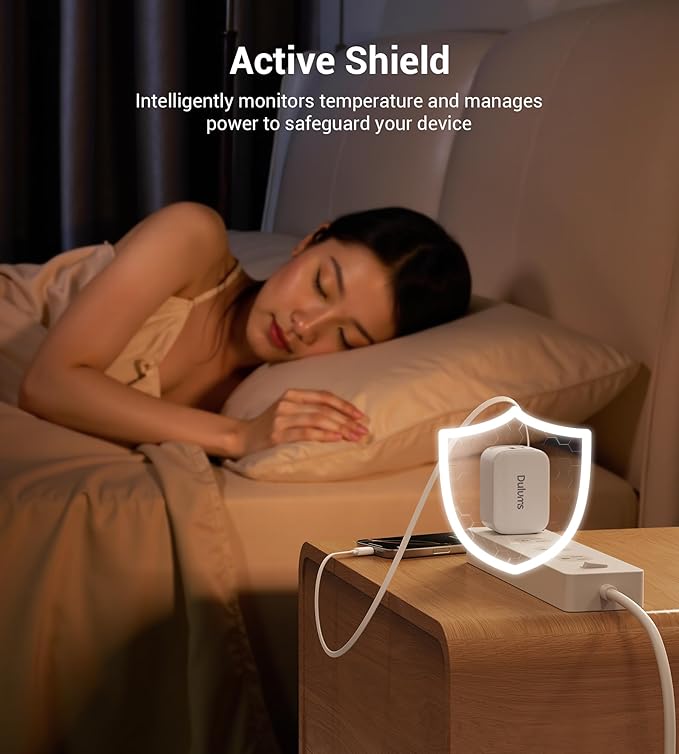 Retractable Wall Charger,40W Dual Port QC3.0+PD Fast USB C Charging Block,Type C Power Adapter Brick Cube for iPhone 17/16/15/14/13/12 Pro Max Plus,Samseng Galxy S24/S23(with 2.6FT USB C Cable)