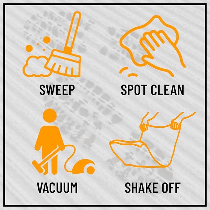 Ottomanson 2'7" x 43' Hallway Runner with Scraper Pile Extra Durable Non-Slip Rug Mat for Indoor & Outdoor Use - Ideal for Kitchen, Entryway, Patio & Garage - High-Traffic Carpet, Red