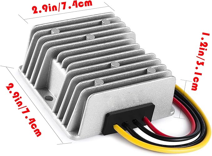 MGGi DC Converter 8V-40V to 12V 6A 72W, Step Down Step Up Converter Voltage Regulator, Power Adapter Voltage Booster, Reducer Waterproof Module Transformer for Golf Cart Club Car Truck Vehicle