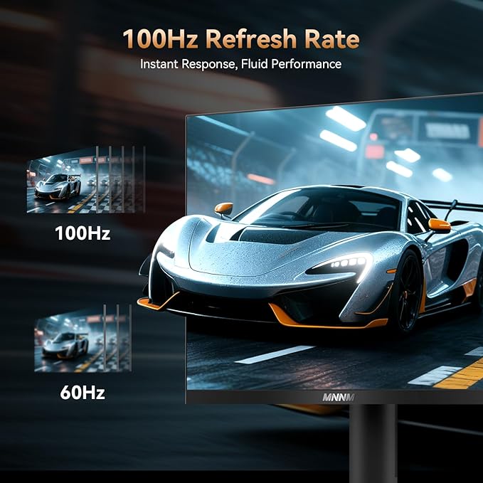 27 Inch Computer Monitor - Fast IPS 2K QHD 2560 x 1440 Desktop Monitor 100Hz FreeSync 100% sRGB TÜV Eye Care PC Gaming Screen Support Vesa Height/Tilt/Swivel/Pivot for Office Work (HDMI 2.0 & DP1.4)