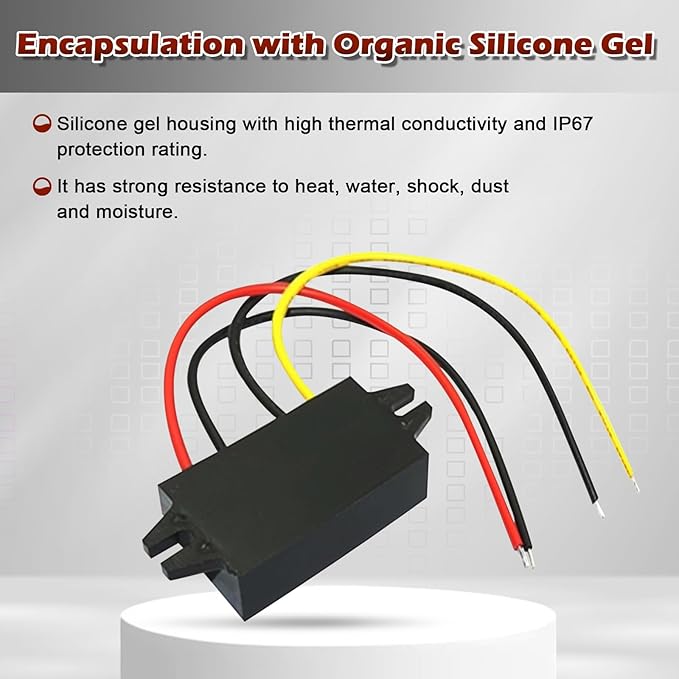 DC 12V Boost to 24V 20A 480W Boost Converter Power Converter Waterproof Module Transformer is Used for Golf Cart, CLU bcarand Other Vehicles