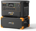 Pecron Portable Power Station F3000LFP with 3072Wh EP3000-48V Extra Battery, 3072Wh Solar Camping Generator, 3600W Solar Generator for RV, Home Use, CPAP (Total 6144Wh Generator Kit)