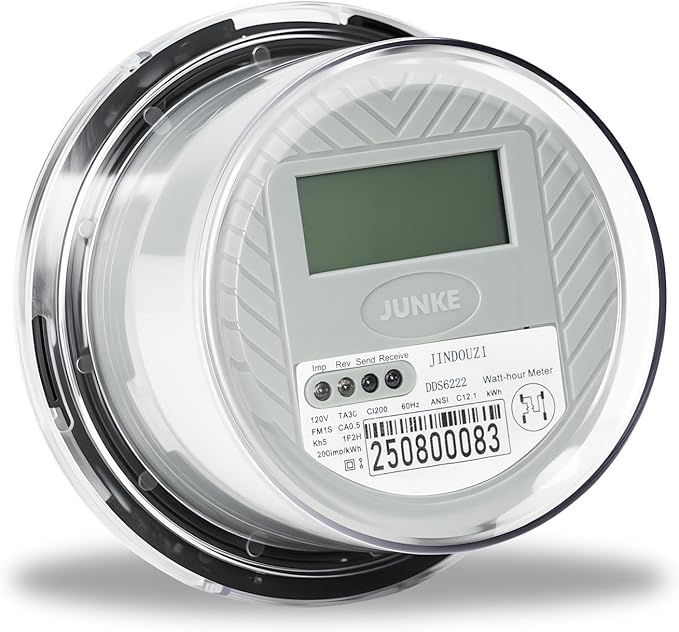 Digital Electric Meter,120V 2 Wire KWH Meter,Watt Meter, Used for RV and Home Meter
