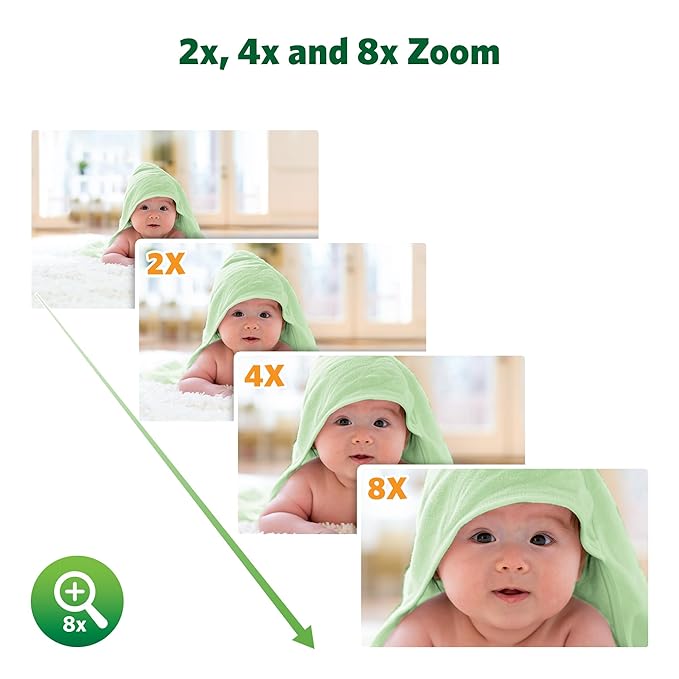 LeapFrog 2-Camera Color Night Vision Video Baby Monitor with 7" HD 1080p, Split Screen, 360 Pan & Tilt, 8X Zoom, Night Light, Humidity & Temperature Sensor, Up to 1000ft Long Range: LF920-2HD