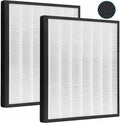 （2 Packs）HE401 Filter Replacement for Shark Air Purifier 4 Compatible with Shark HE400 HE401 HE402 HE405 Filter Replacement, HE4FKPET, 2Pack