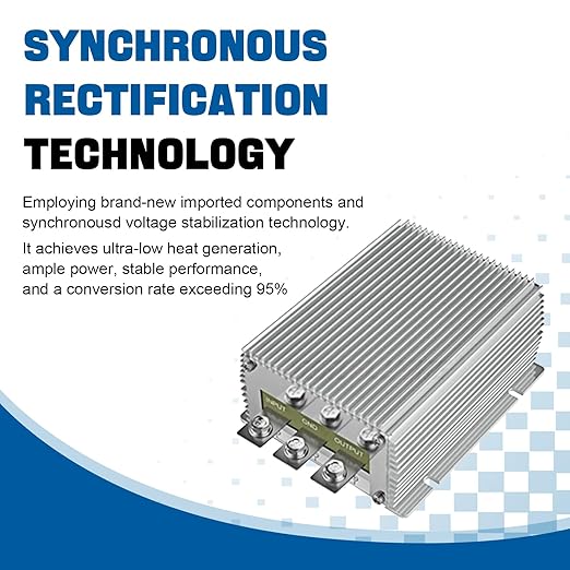 Boost Buck Converter, 18V-36V to 24V 15A 360W Aluminium Shell Waterproof Auto Step Up Down Voltage Regulator, for Car Audio Solar Power System LED Display Screen