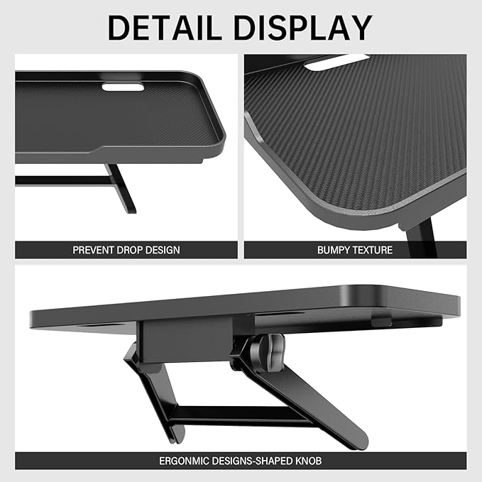 CABTE 2 Pcs TV Top Shelf- Adjustable Monitor Screen Shelf, TV Top Storage Bracket Computer Screen Shelf for Soundbar, Media Boxes, Game Console, Router and Home,11.8 x 4.9in