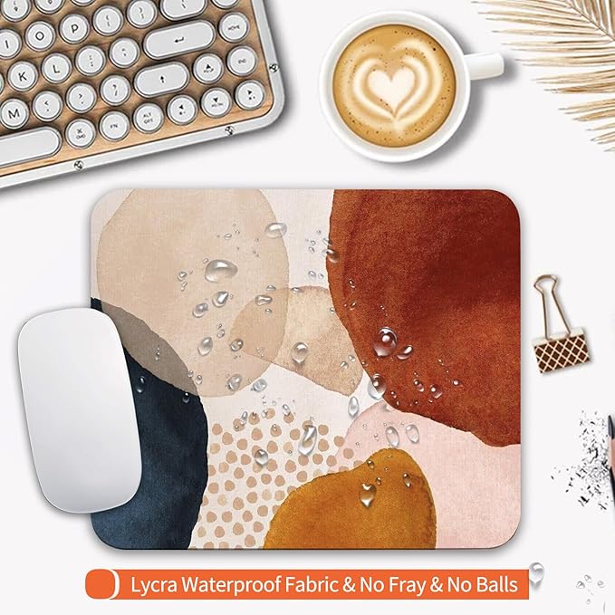 Armanza Square Mouse Pad Abstract Marble 2,Personalized Premium-Textured Custom Mouse Mat Design,Washable Mousepad Cloth,Non-Slip Rubber Base Computer Mouse Pads for Wireless Mouse