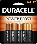 Duracell Coppertop AA Batteries with Power Boost Ingredients, 12 Count Pack Double A Battery with Long-lasting Power, Alkaline AA Battery for Household and Office Devices