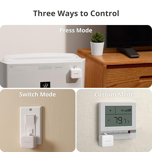 SwitchBot Smart Switch Button Pusher(3Pack) with Hub Mini & SwitchBot Hub 2 (2nd Gen)