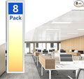 CycevSun 8 Pack 1x4 LED Flat Panel Light Drop Ceiling, 0-10V Dimmable 3000K-4000K-5000K Selectable & 20W-30W-40W Options, 4400LM, ETL