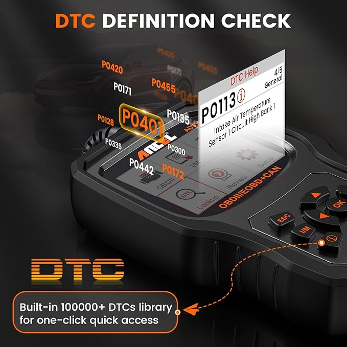 ANCEL AD530 OBD2 Scanner-Upgraded AD310, Car Code Reader for Check Engine Light, Full OBDII Scan Tool for Read & Clear Fault Codes, Battery Test & Live Data, OBD II Diagnostic Scanner for 1996+ Cars