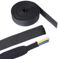Sonoreboom 2 in 1 Heat Shrink Braided Sleeving Fabric Tubing-Ideal fit Irregular Shape Hose/Cable/Wire (3/4"(19mm), 14FT)