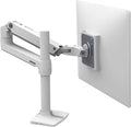 Ergotron – LX Monitor Arm, Single Monitor Desk Mount – fits Flat Curved Ultrawide Computer Monitors up to 34 Inches, 7 to 25 lbs, VESA 75x75mm or 100x100mm – Tall Pole, White