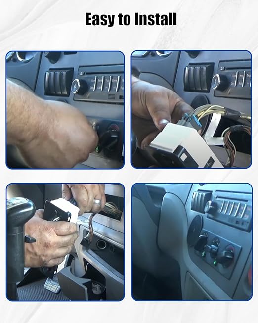 Q21-6012 HVAC A/C Heater Climate Control Module Panel Fit for Peterbilt 384 2008-2015, Cab HVAC Temperature Control Panel Switch Replace Q216012 with 3 Knobs & 2 Buttons