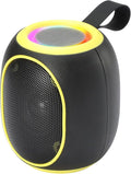 Portable Bluetooth Speaker – 8W HD audio quality, TWS stereo pairing, LED light show, compact and portable, suitable for outdoor use, can be used in cars, travel and parties, a cool teen gift(Yellow)