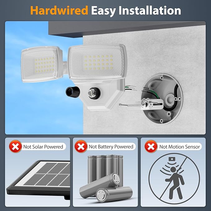 Onforu 32w 3200LM Dusk to Dawn Outdoor Lighting,6500K Dual-Head Flood Light Outdoor with Photocell,IP66 Waterproof Security Lights,2Pack Exterior Daylight off and Night On White Light for Patio Garden