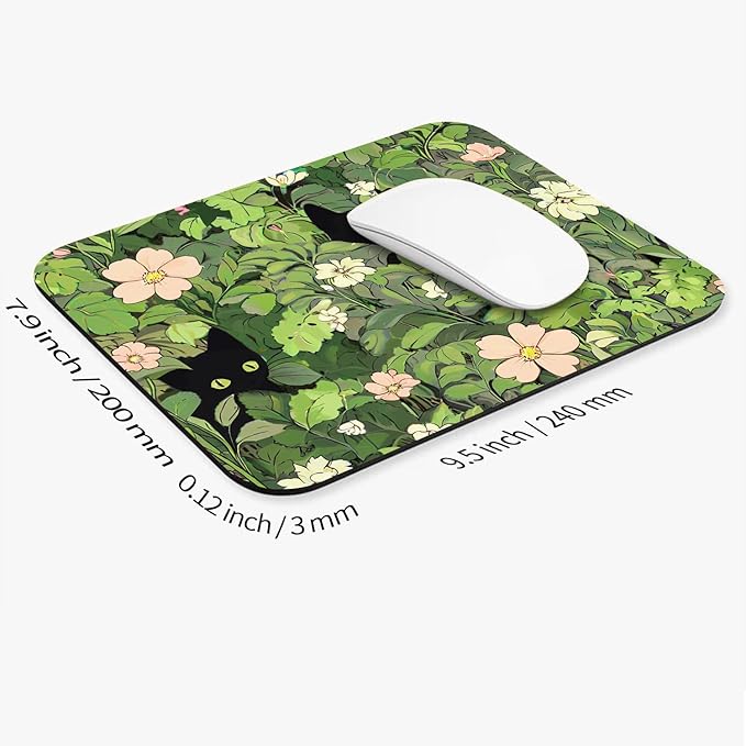 Armanza Square Mouse Pad Cute Cats,Personalized Premium-Textured Custom Mouse Mat Design,Washable Mousepad Lycra Cloth,Non-Slip Rubber Base Computer Mouse Pads for Wireless Mouse
