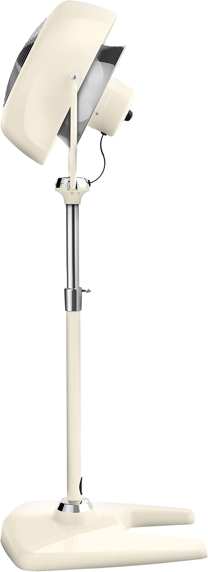 Vornado VFAN™ Sr. Pedestal Vintage Fan, Retro Metal, Standing Air Circulator for Cooling & Decor, 3 Speeds, Adjustable Tilt, Adjustable Height, Durable Pedestal Fan for Bedroom & Home, Vintage White