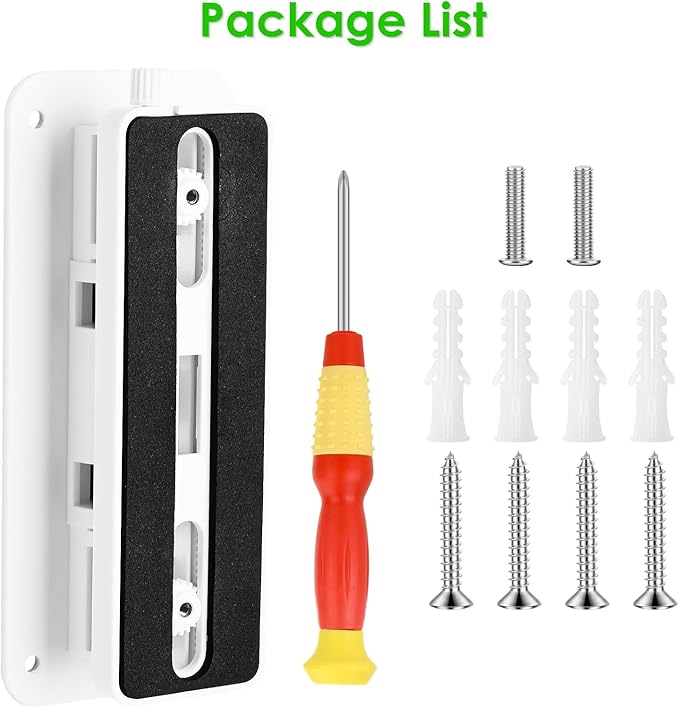 Angled (30°to 145°) Doorbell Wedge Mount for Arlo Video Doorbell 2K/HD -2nd Gen, No-Drill Adjustable Mounting Holder Accessories for Apartment Home Office, Replace Wedge Kit